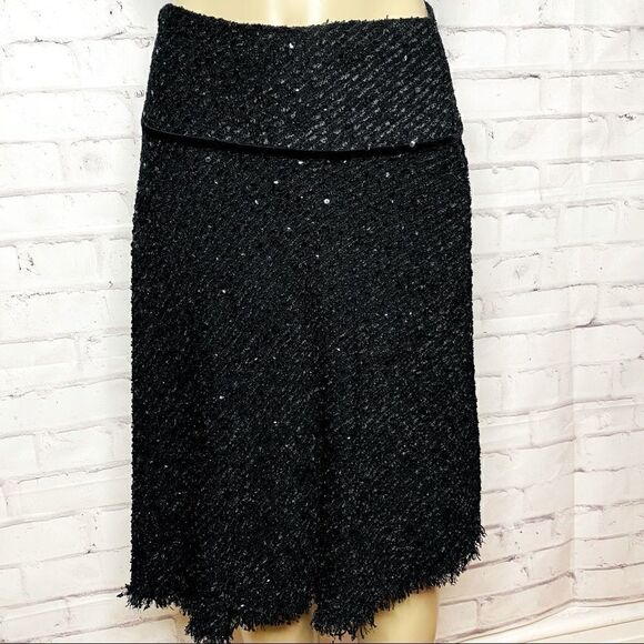 Renato Nucci fringe skirt with sequins size 38/ US size 8 - Picture 1 of 9